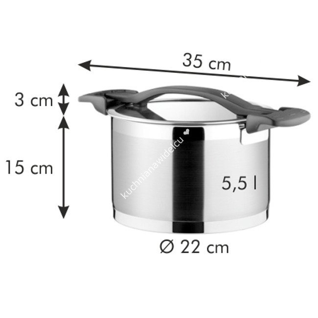 Komplet garnków 5 garnków z pokrywkami - 10 części w zestawie | TESCOMA ULTIMA