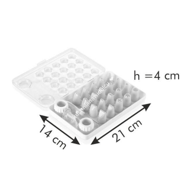 Tylki do zdobienia do szpryc cukierniczych - komplet 21 wzorów | TESCOMA DELICIA