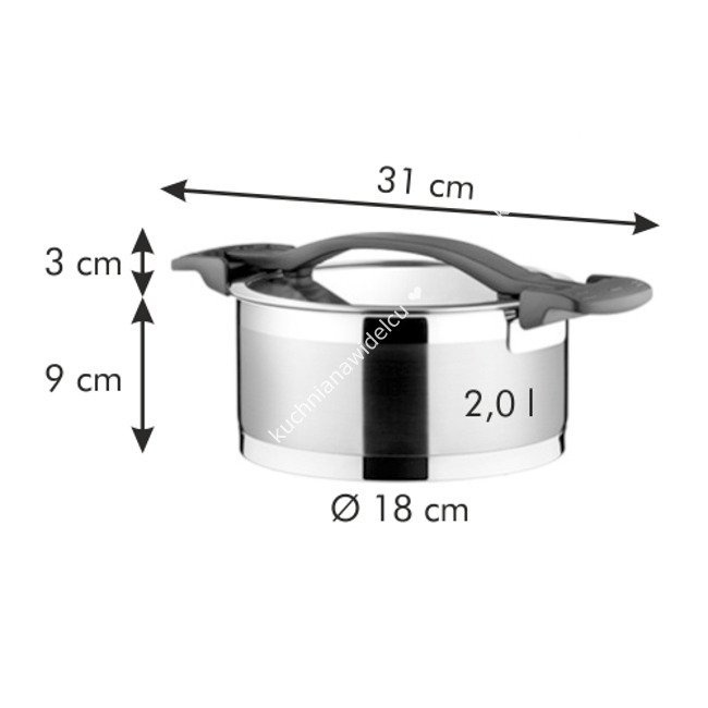 Komplet garnków 5 garnków z pokrywkami - 10 części w zestawie | TESCOMA ULTIMA