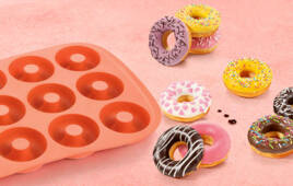 Forma silikonowa do pieczenia donatów - 39x27cm TESCOMA DELICIA