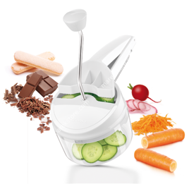 Ręczna tarka obrotowa - trzy wymienne ostrza w zestawie | TESCOMA HANDY