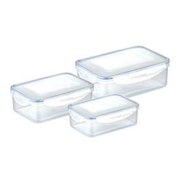 Komplet prostokątnych pojemników na żywność - 3 szt | TESCOMA 4FOOD
