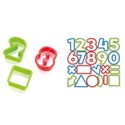 Foremki do ciastek w postaci cyfr i znaków matematycznych - komplet 21 szt. | TESCOMA DELICIA KIDS