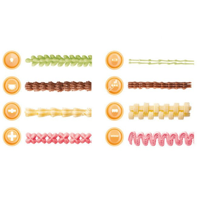 Tylki do zdobienia do szpryc cukierniczych - komplet 21 wzorów | TESCOMA DELICIA