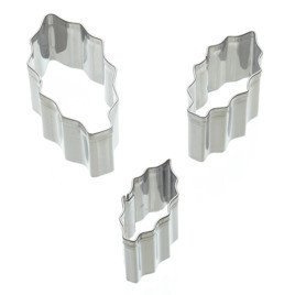 Foremki do wykrawania ozdób ostrokrzew - 3 szt. | KITCHEN CRAFT SWEETLY DOES IT
