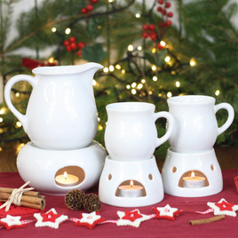 Zestaw do grzanego wina - dzbanek Bolek z podgrzewaczem, dwa kubeczki z podgrzewaczami i pudełko prezentowe