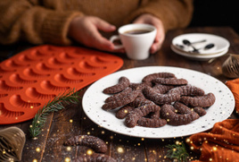 Forma silikonowa do pieczenia ciastek rogalików - 39x27cm | TESCOMA DELICIA SILICON PRIME