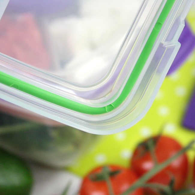 Pojemnik na żywność lunch box dzielony dwukomorowy - 350 ml | SISTEMA